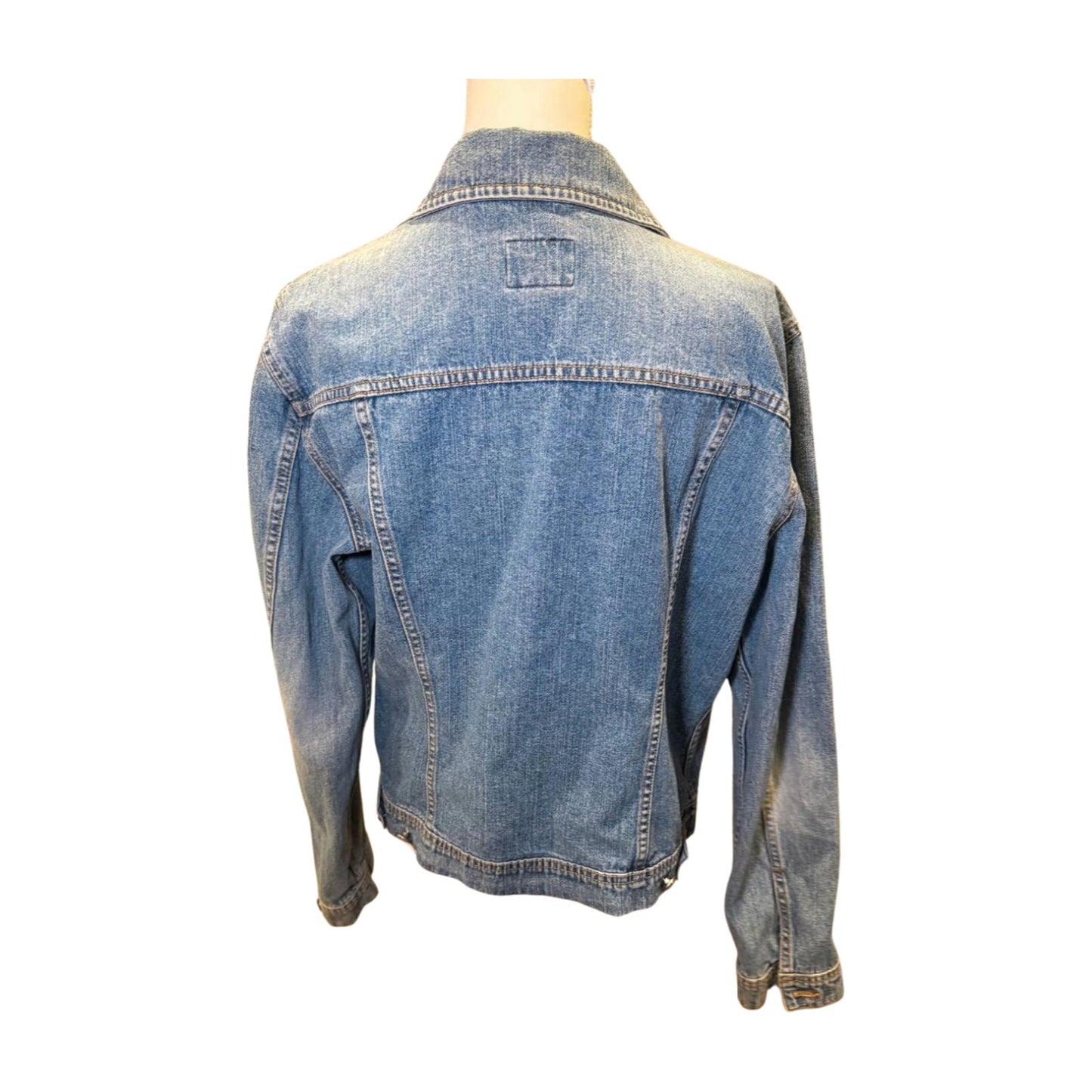 Vintage 1990s Calvin Klein Faded Denim Jacket, XL