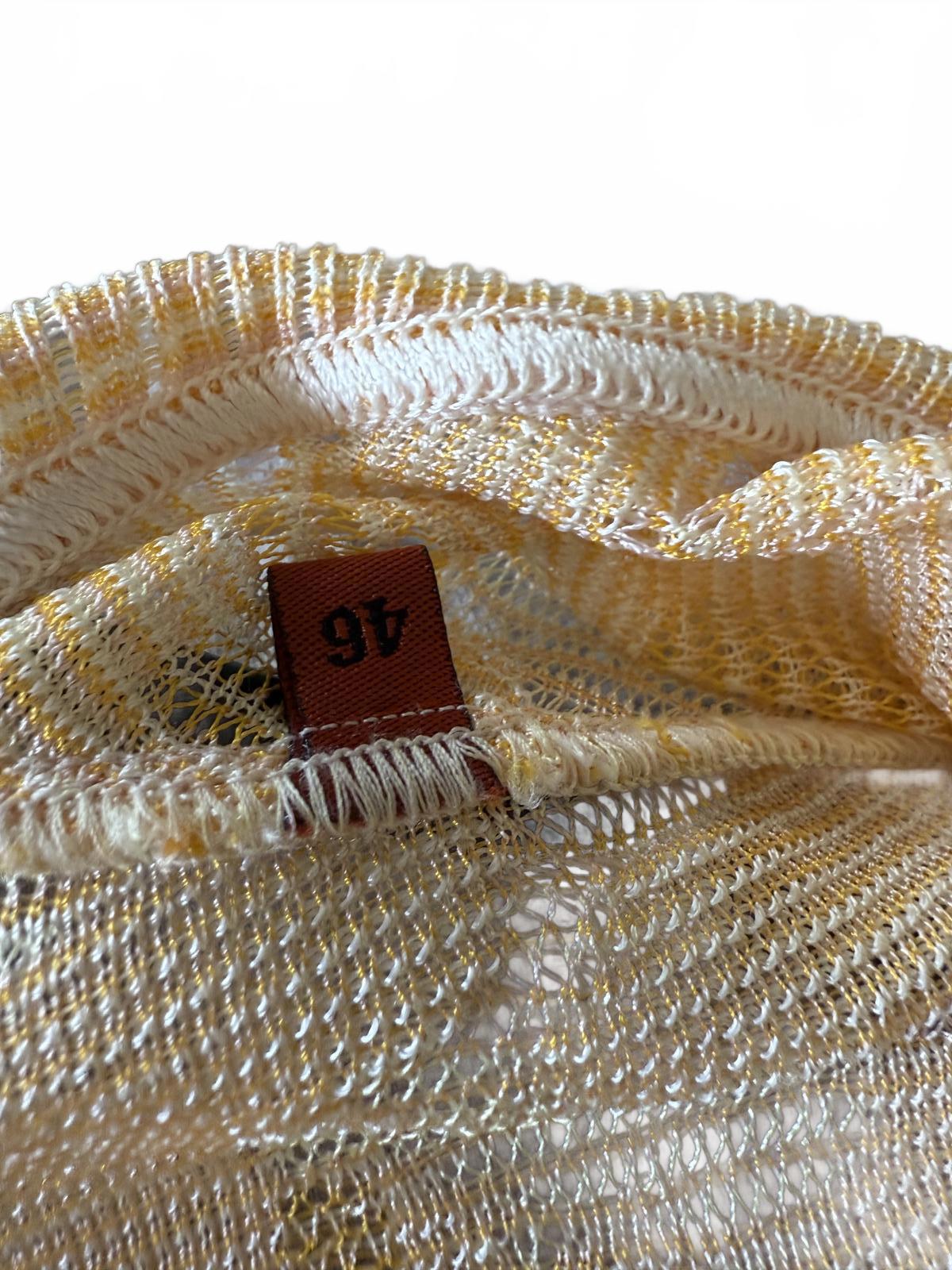 Missoni Lightweight orange and cream  Floral Pattern, size 46