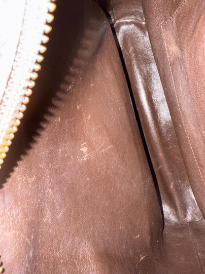 Rare Vintage 1970's Gucci Horsebit Canvas and Leather Shoulder bag