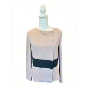 Les Copains Blush Pink Long-Sleeve Knit Jacket Made In Italy Size 48 NWT