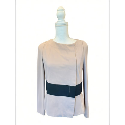 Les Copains Blush Pink Long-Sleeve Knit Jacket Made In Italy Size 48 NWT