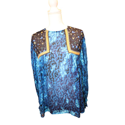 Bl-nk London Miranda Peasant Blouse, Medium