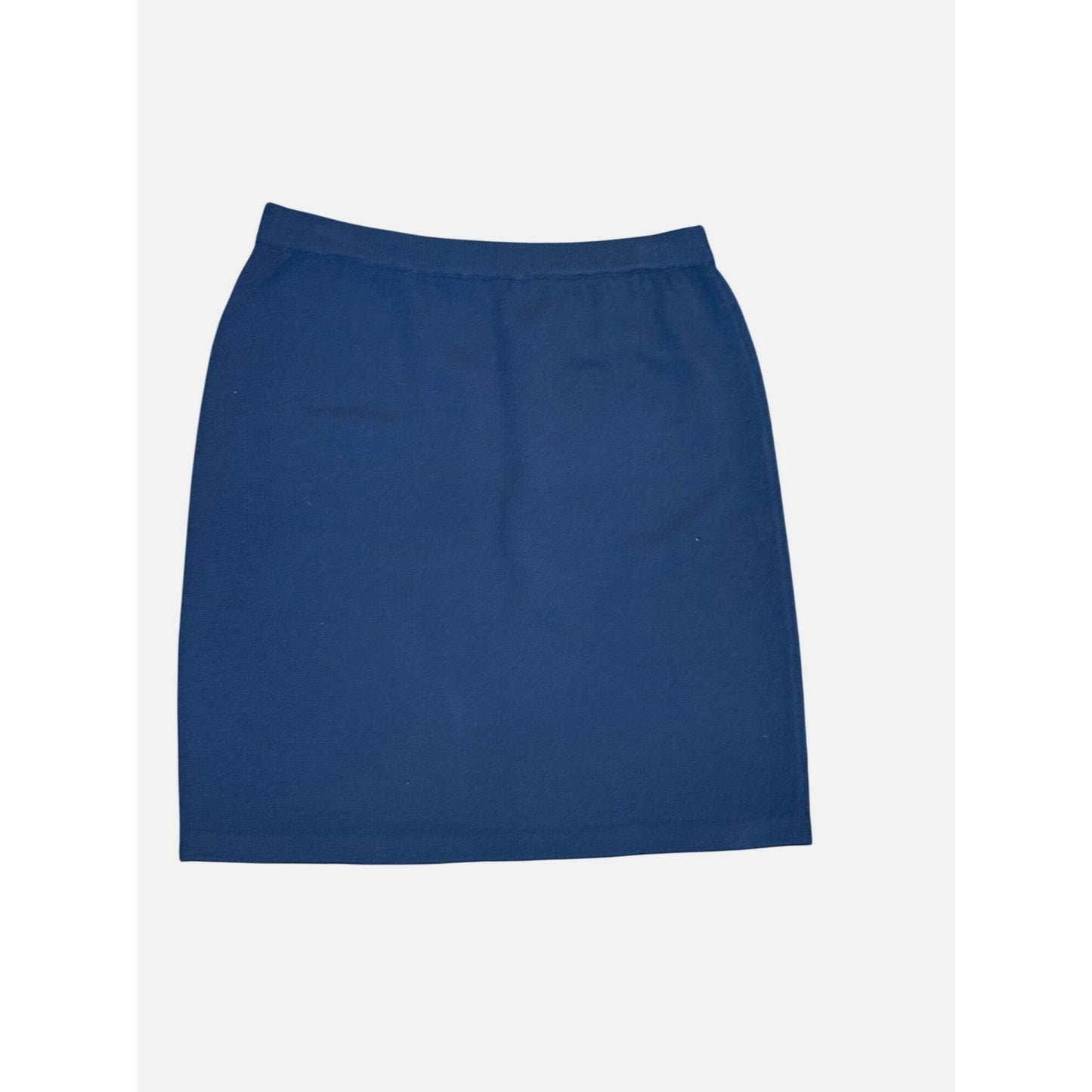 St. John Basics Womens Blue Knit Pencil Skirt Size 12