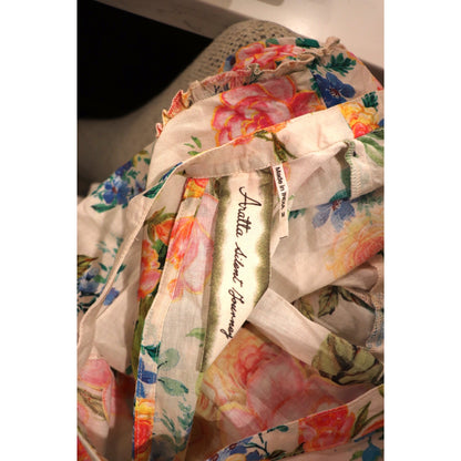 Aratta Earth Angels Maxi Dress With Sheer Hem, Medium NWT