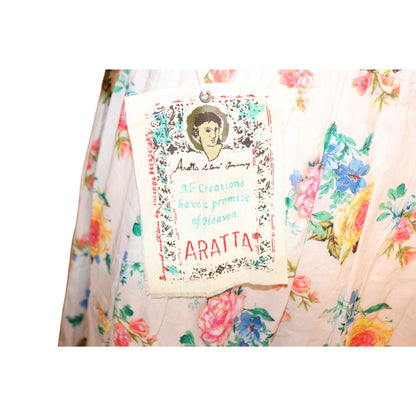 Aratta Earth Angels Maxi Dress With Sheer Hem, Medium NWT