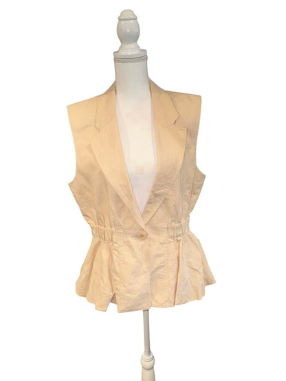 Ulla Johnson Sleeveless Peplum Blazer Vest, size Large