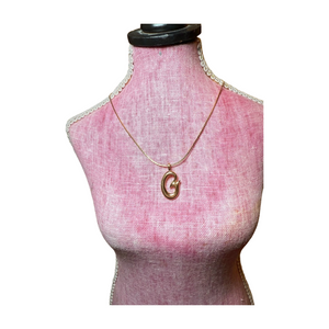 New Vintage Givenchy “G” Pendant Necklace