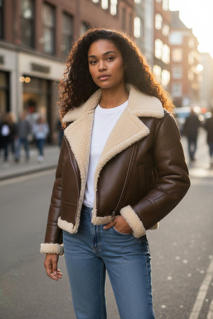 Citizens of Humanity Liv Shearling Jacket, Large NWT