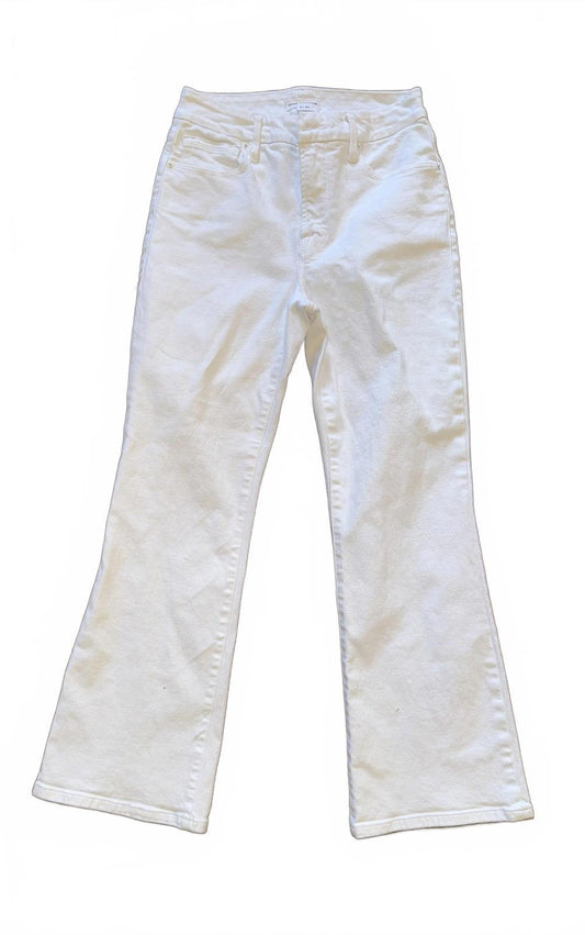 Good American Women's White Flare Jeans Size 2