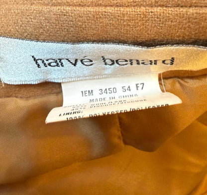 Harvé Benard Vintage Two-Piece Set Brown Jacket and Skirt, Size 14/16 NWT