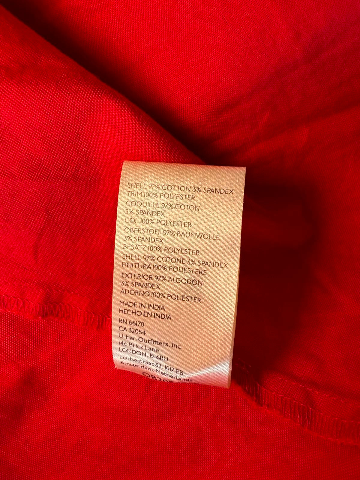 New Free People Red Sleeveless Ruffled Mini Dress, Small