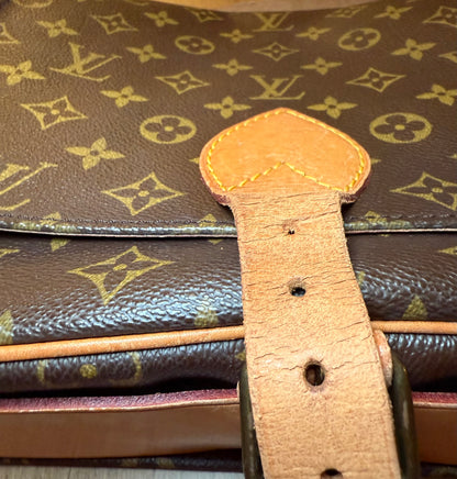 Vintage Louis Vuitton Monogram Cartouchiere MM Crossbody Bag – 1985