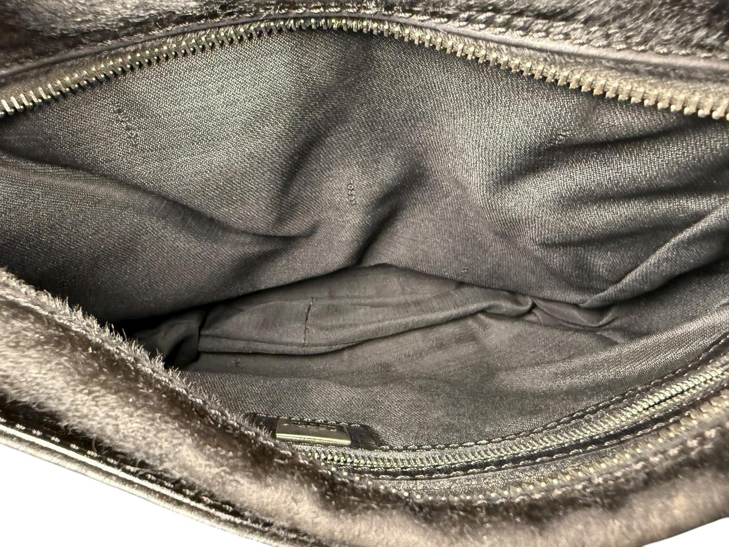 Fendi Black Pony Hair Shoulder Bag