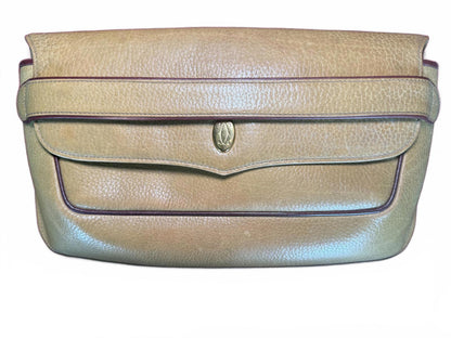 Cartier Brown Leather Clutch Bag