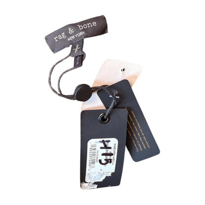 New Rag and Bone Green Crochet Knit Cardigan with Gold Buttons, Small