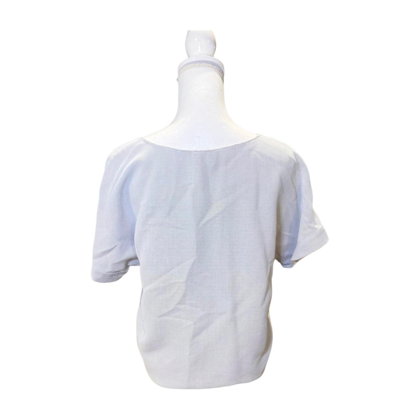 Armani Jeans Textured Short-Sleeve Top, size 38 (oversized)
