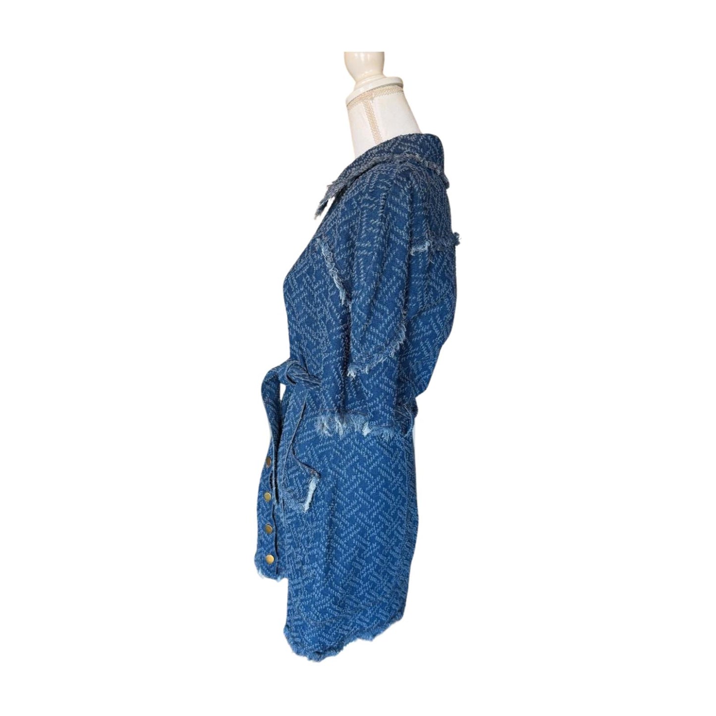 ELLIATT New Cora Denim Shirt Dress, Medium