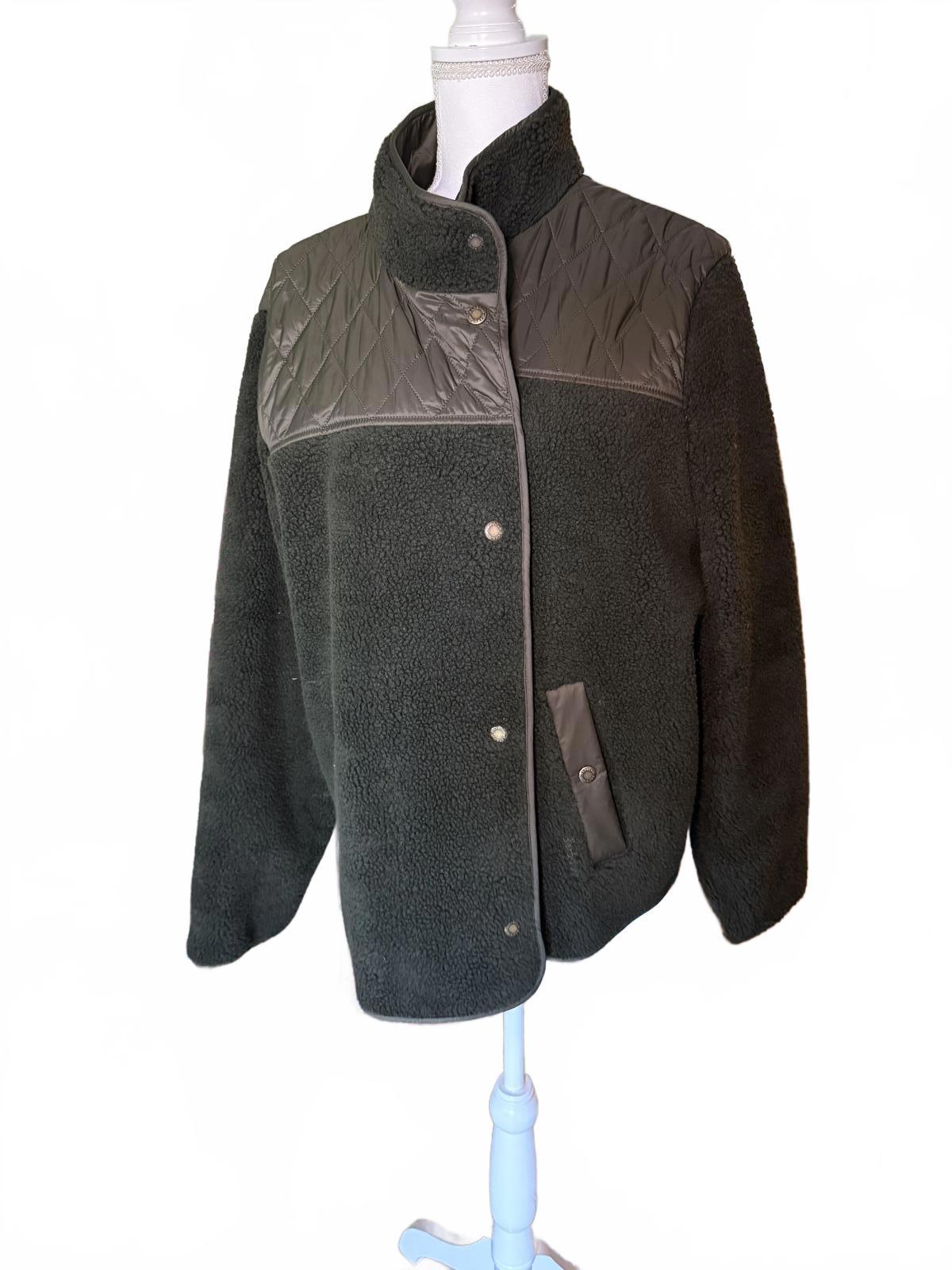 New Women’s Barbour Aspen Faux Fur Coat, Size 2XL