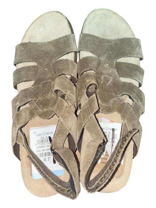Munro American Women's Suede Strappy Sandals, size 7