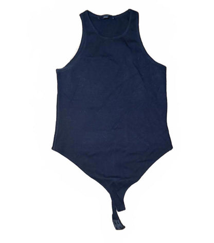 NWOT All Saints Black Sleeveless Ribbed Bodysuit, Size 10