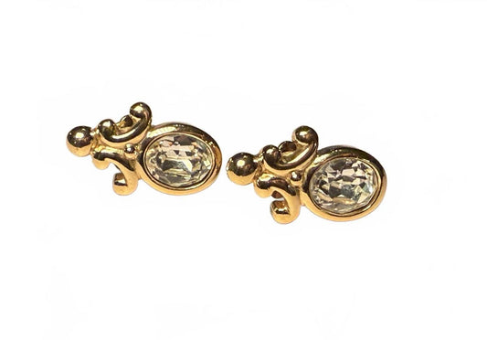 Christian Dior Vintage Clip On Earrings