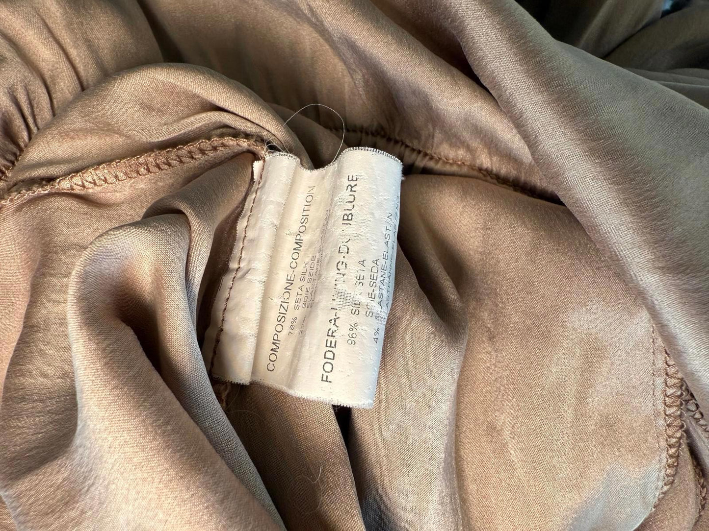 Vintage Yves Saint Laurent Beige Women's Sleeveless Jumpsuit, EU 38