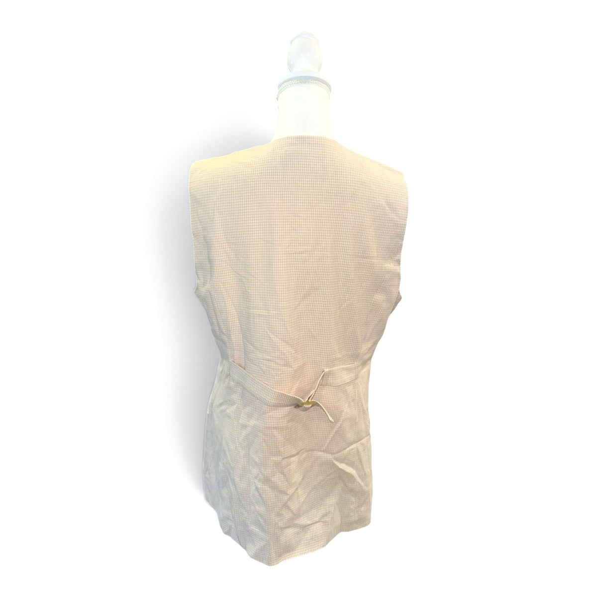 Bagatelle Sleeveless Beige Linen Blend Vest, Large NWT