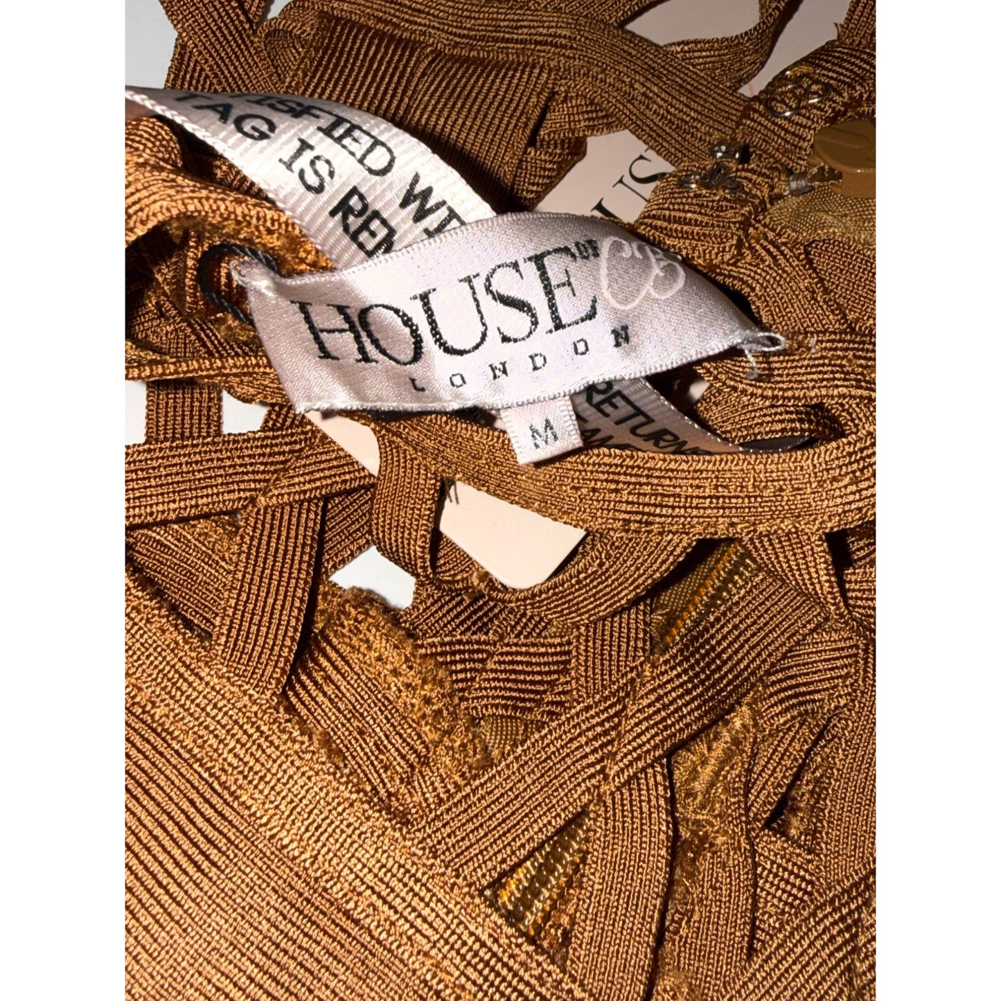 House Of CB London Cage Bodysuit, M NWT