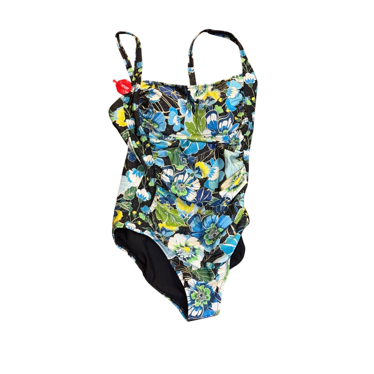 Johnny Was Jenn Ruched One Piece Swimsuit, XL NWT
