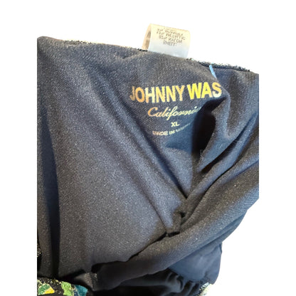 Johnny Was Jenn Ruched One Piece Swimsuit, XL NWT