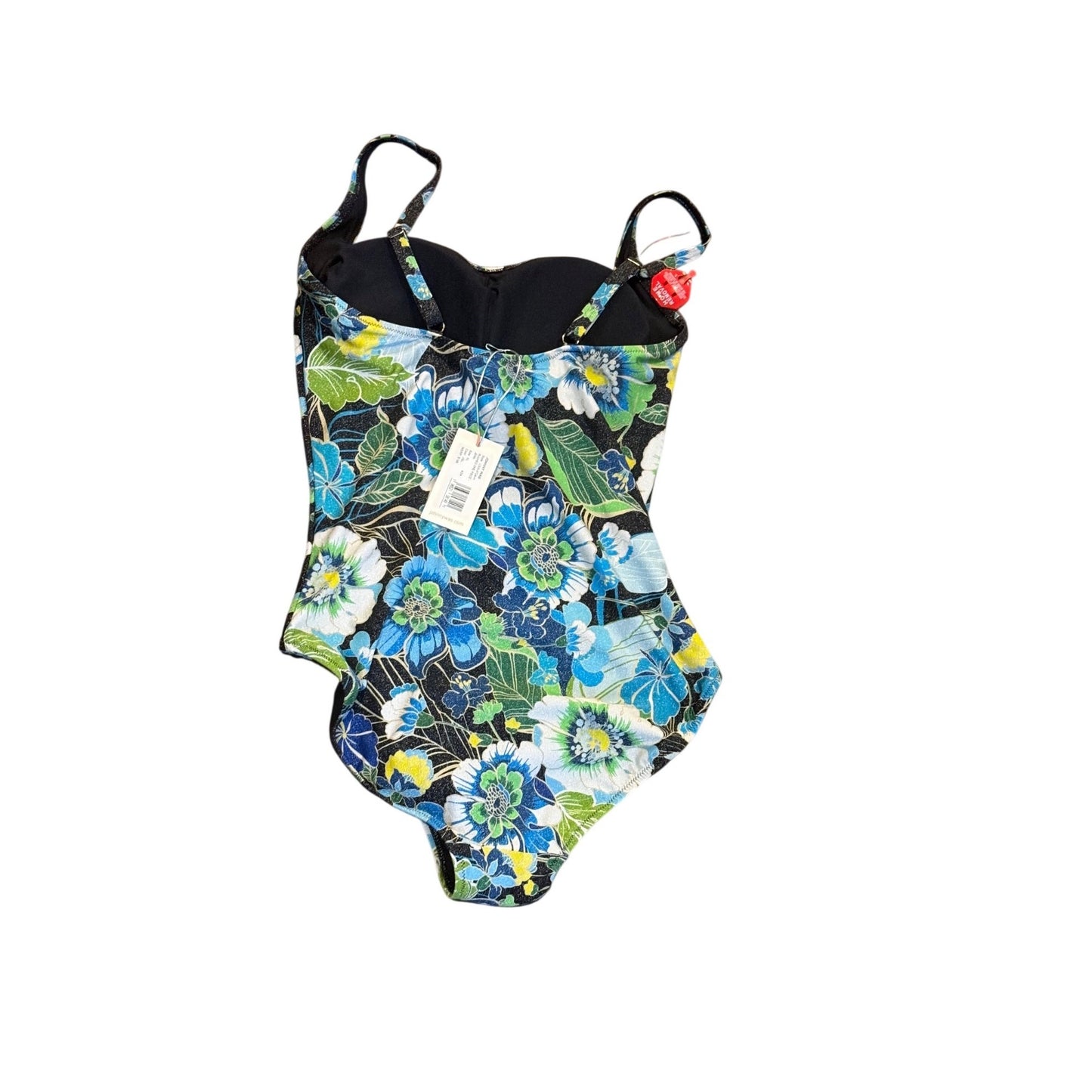 Johnny Was Jenn Ruched One Piece Swimsuit, XL NWT