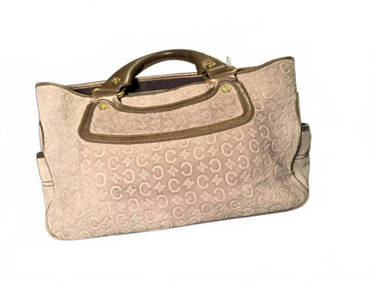 Celine Tan Suede and Leather Boogie Bag