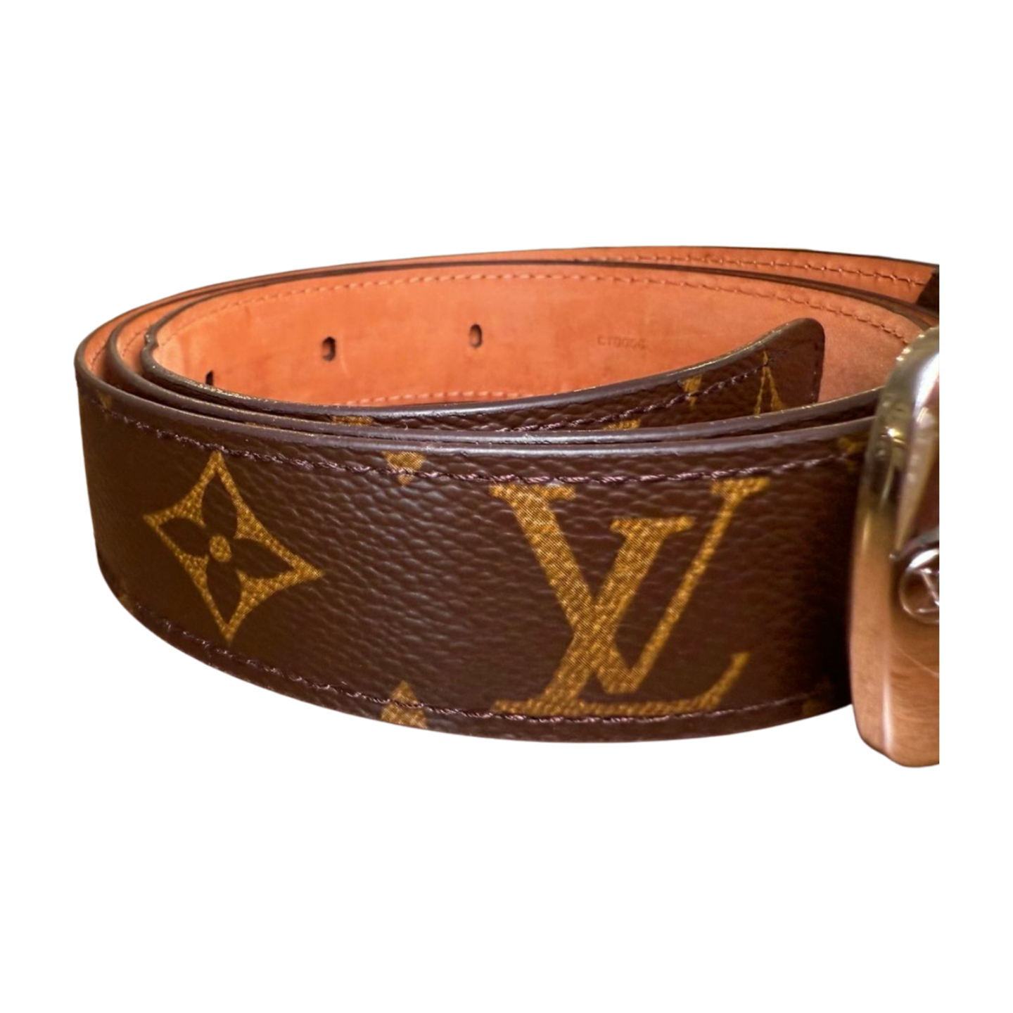 Authentic Louis Vuitton Monogram Leather Belt – Size 90/36