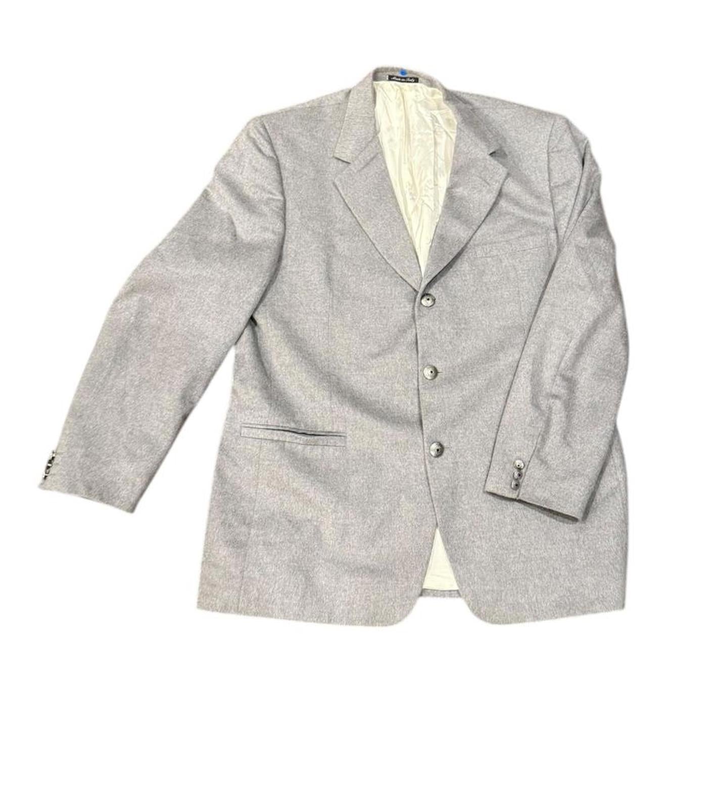 Vintage Versace Classic V2 Men’s Blazer Light Grey Wool, 48