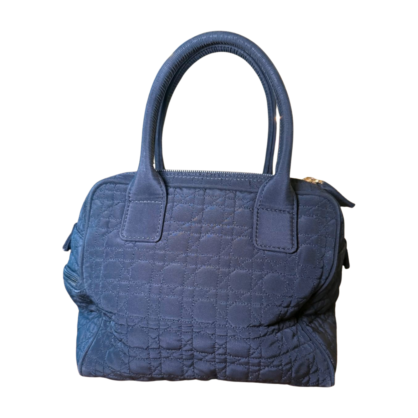 Lady Dior Cannage Medium Quilted Nylon Handbag