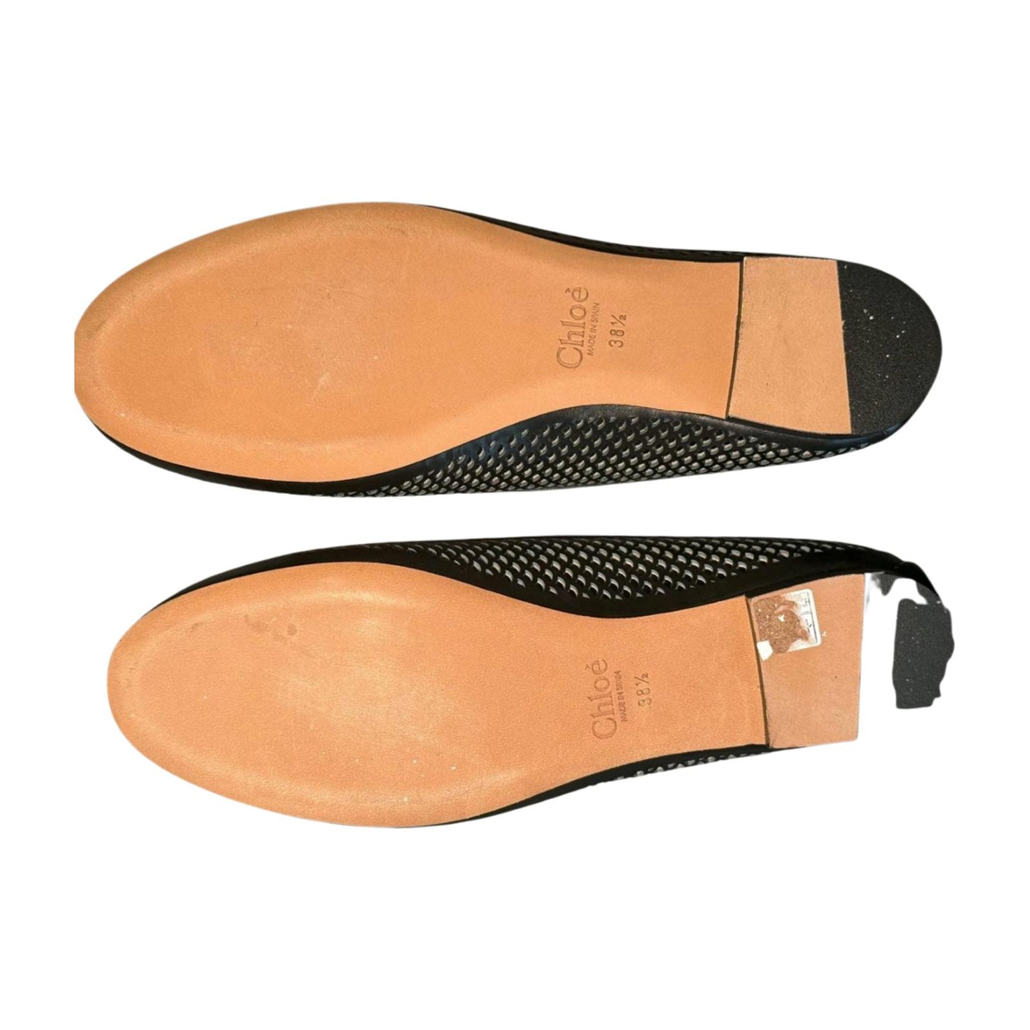 Chloé Black Marcie Leather Ballet Flats – Size 38.5/US 8