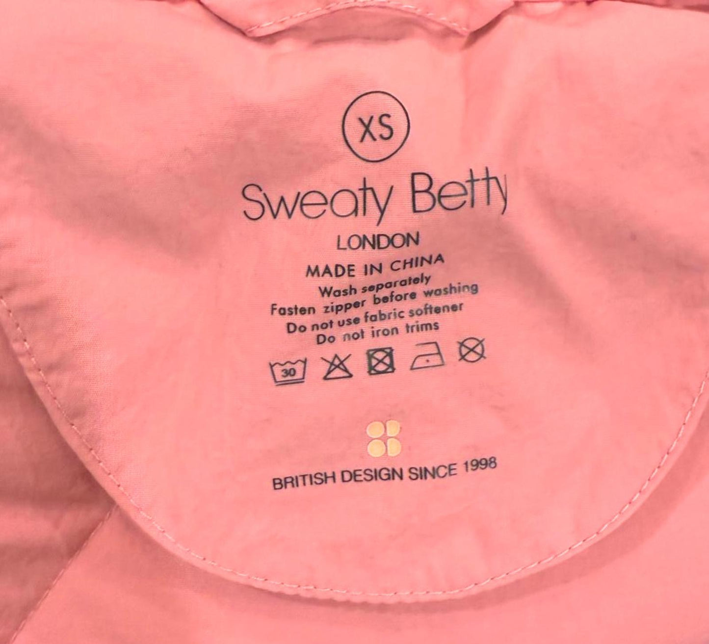 Sweaty Betty Quilted Lightweight Jacket, Size XS (Fits Medium)