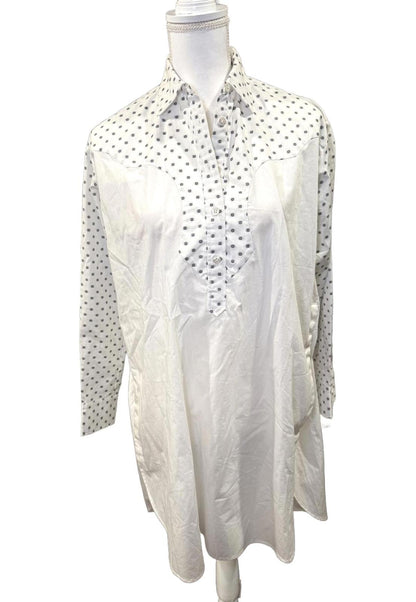 Rosetta Getty Resort 2017 White Shirt Dress, fits up to Large