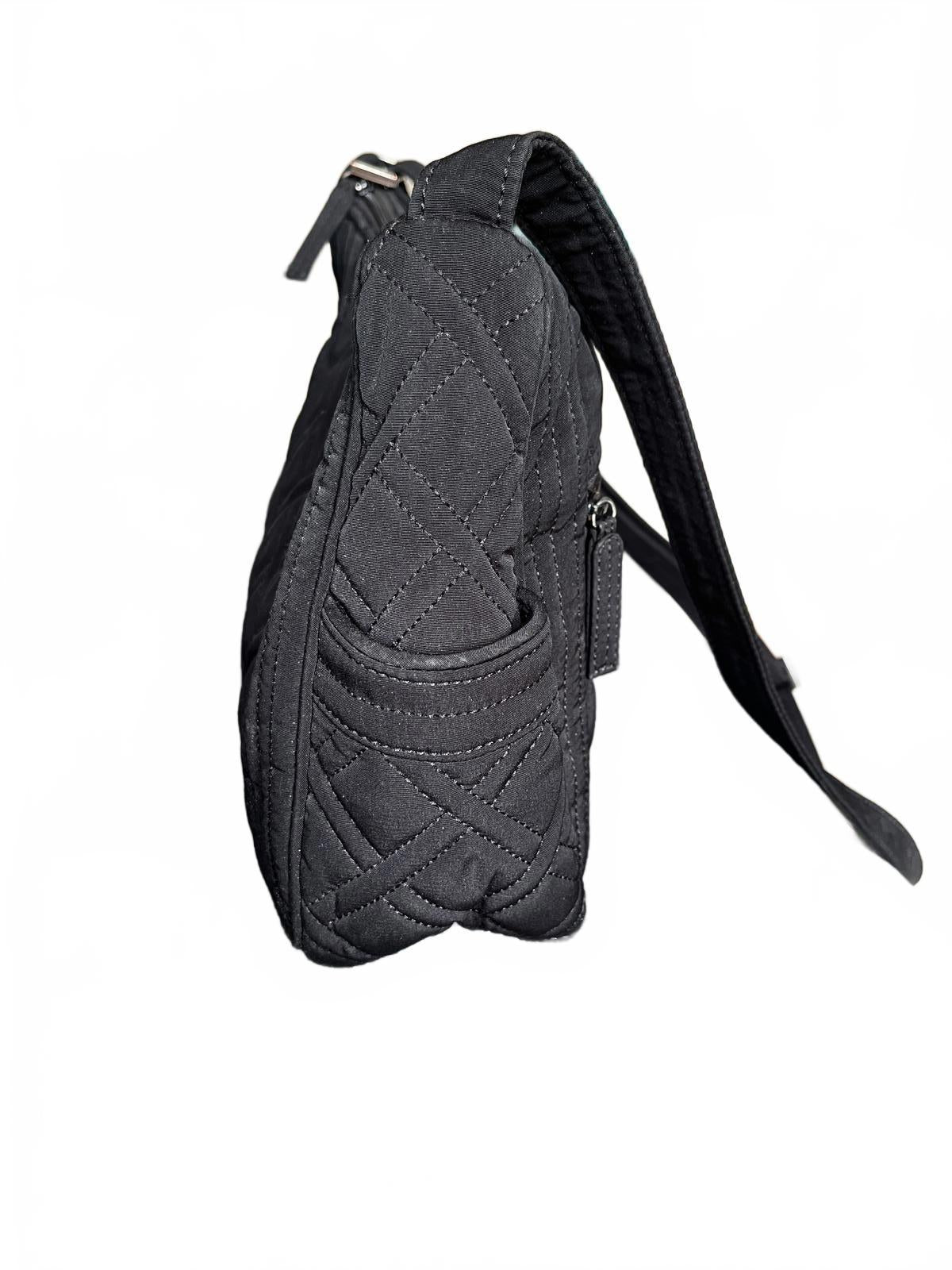 Vera Bradley Quilted Black Crossbody Shoulder Bag