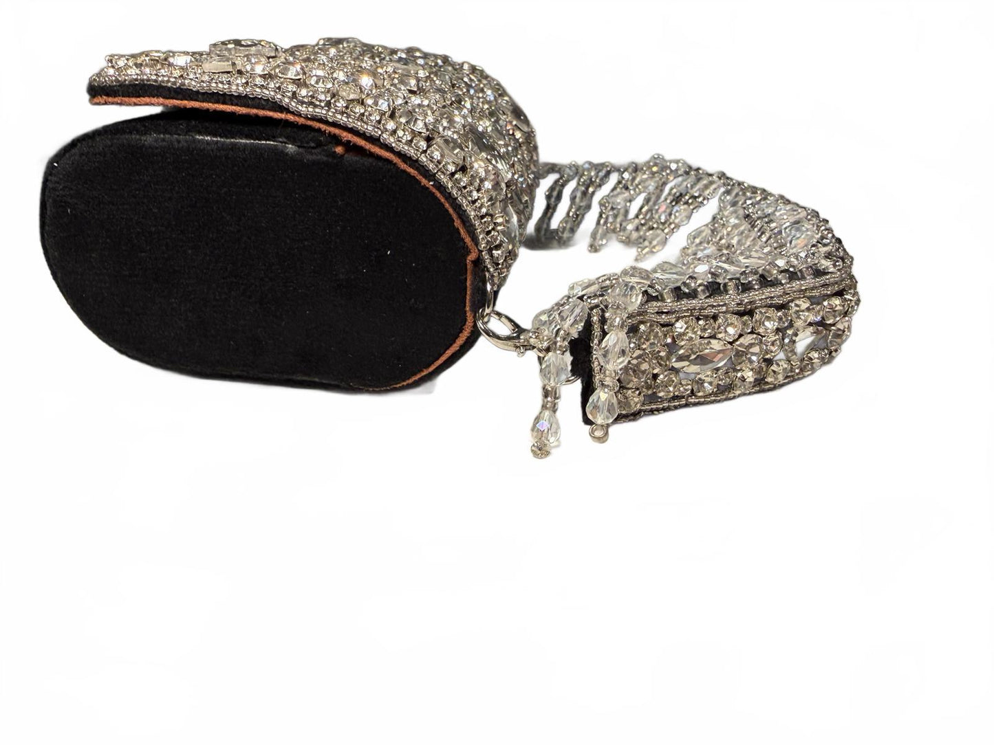Embellished Evening Bag with Crystal Detailing