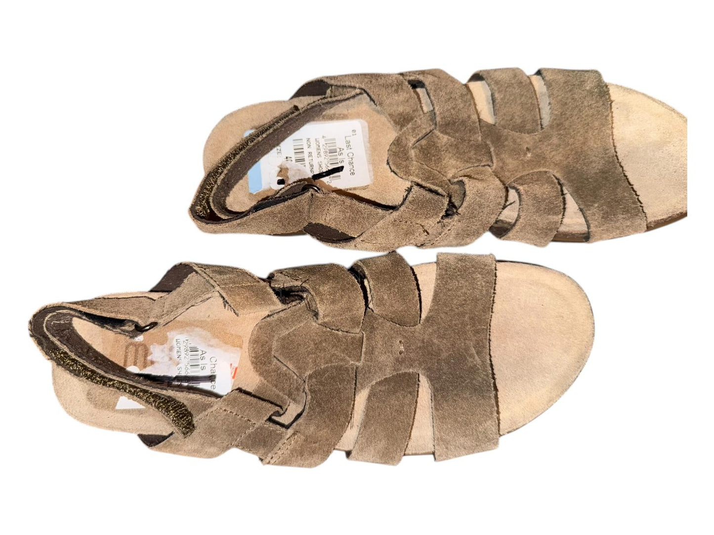 Munro American Women's Suede Strappy Sandals, size 7