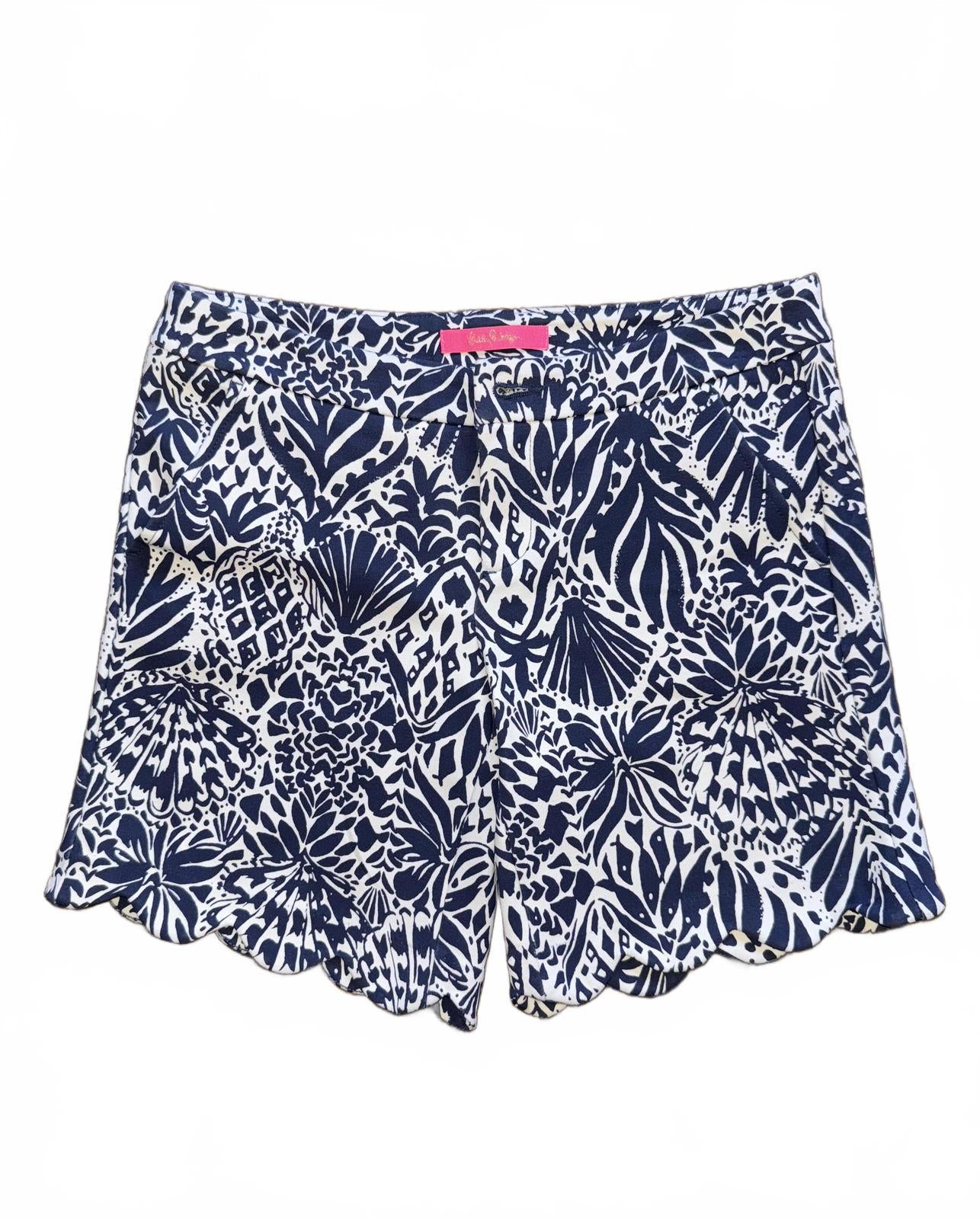 Lilly Pulitzer Women's Printed Scalloped Hem Shorts