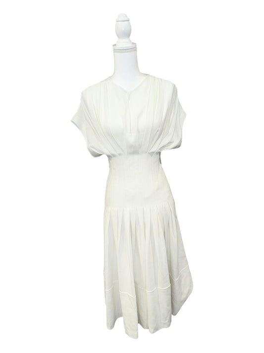New Proenza Schouler Crepe Midi Dress with Waist Seams, size 2