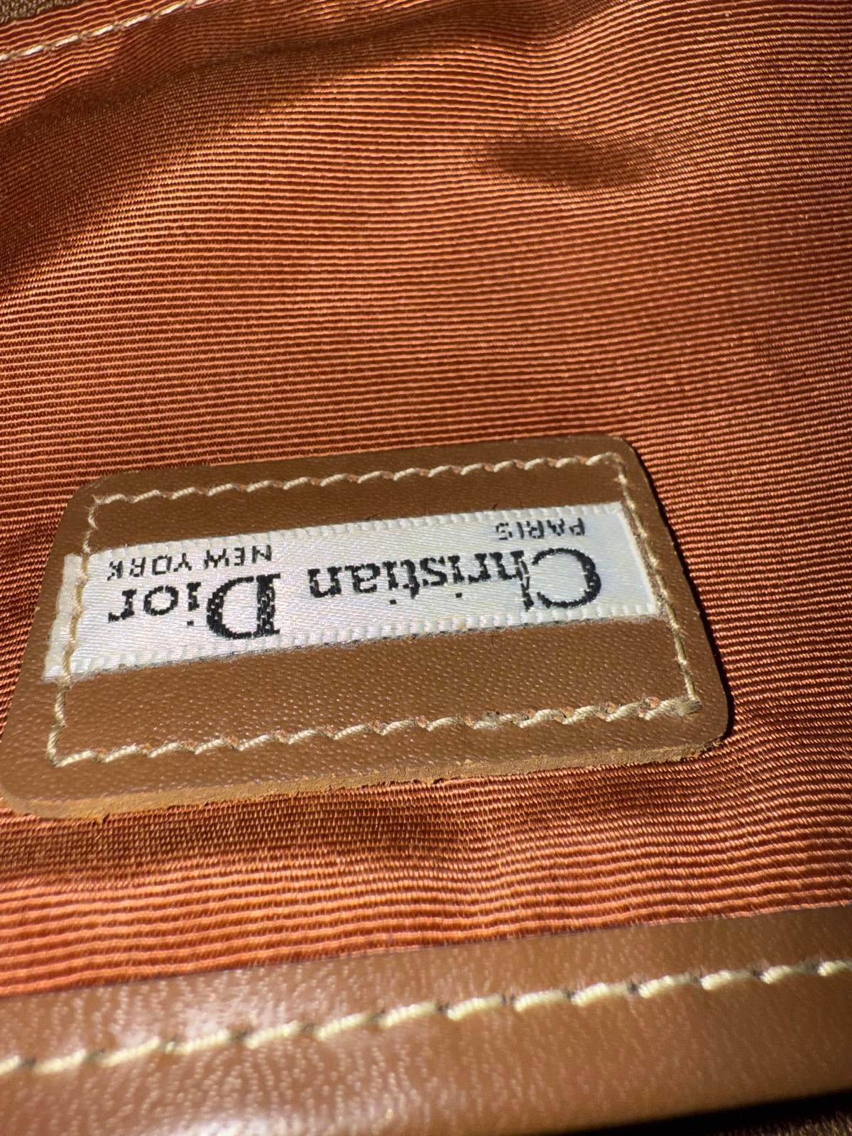 Christian Dior Vintage Honeycomb Monogram Crossbody Bag