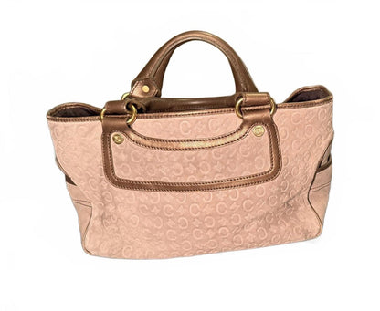 Celine Tan Suede and Leather Boogie Bag