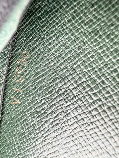Louis Vuitton Green Taiga Clutch Bag