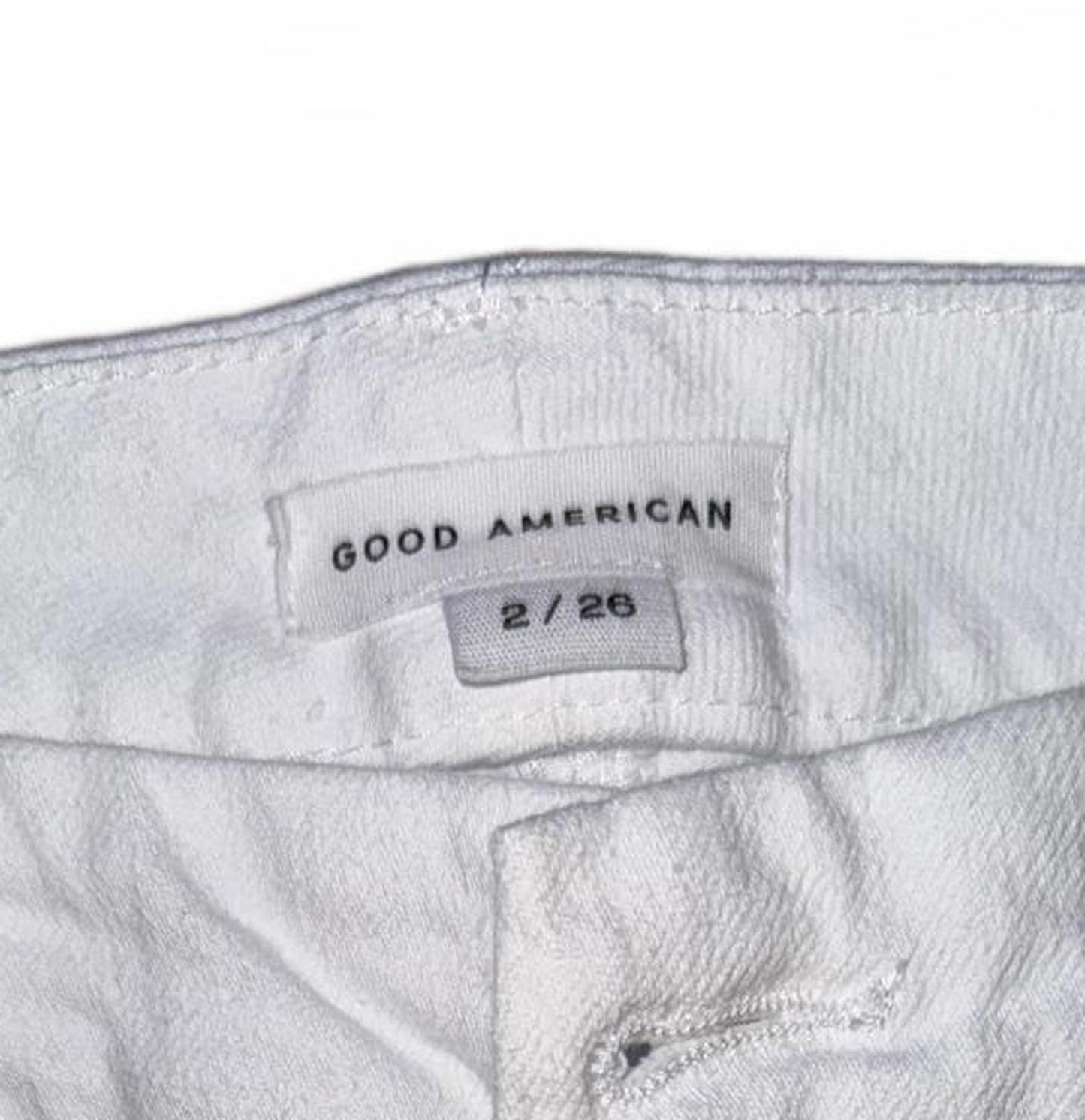 Good American Women's White Flare Jeans Size 2