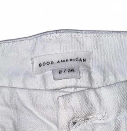 Good American Women's White Flare Jeans Size 2