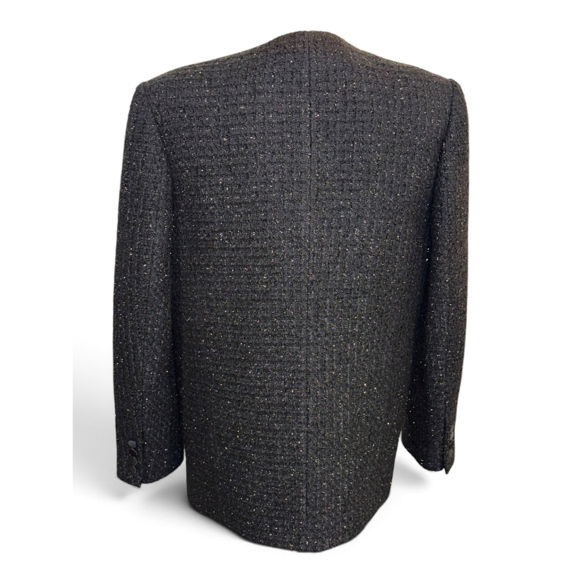 Anine Bing Dark Gray Textured Double-Breasted Blazer NWT