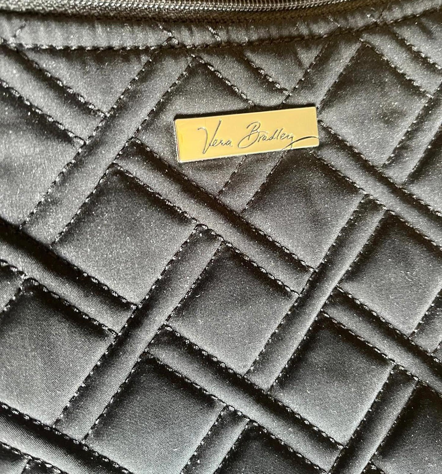 Vera Bradley Quilted Black Crossbody Shoulder Bag